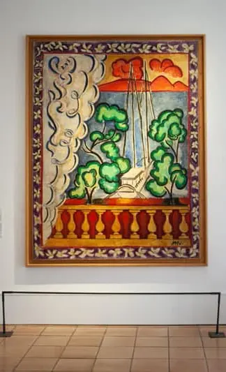 Colorful painting by Henri Matisse displayed at the Matisse Museum in Nice, France