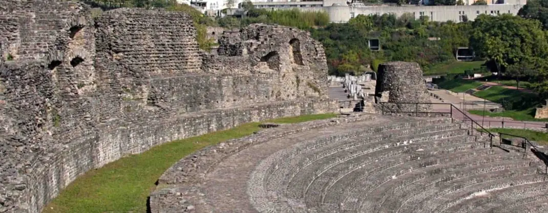 Gallo-Roman theatre of Lugdunum in Lyon – location of outdoor French language workshops