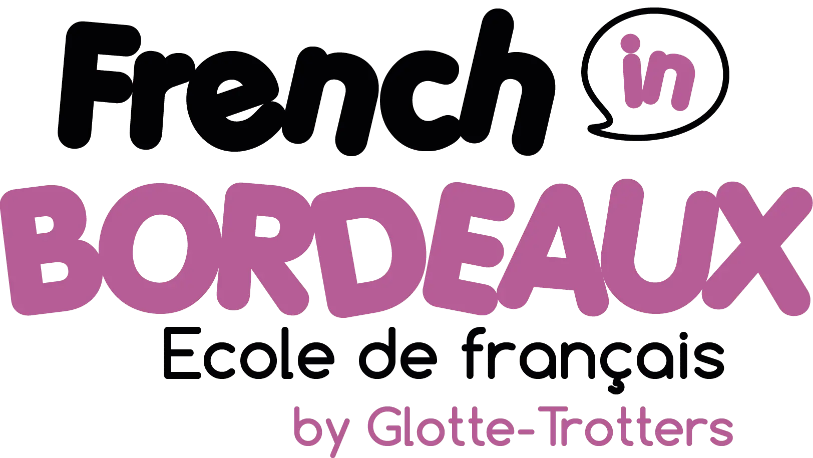 Logo of French in Bordeaux, a language school offering French courses and cultural experiences in Bordeaux, France.