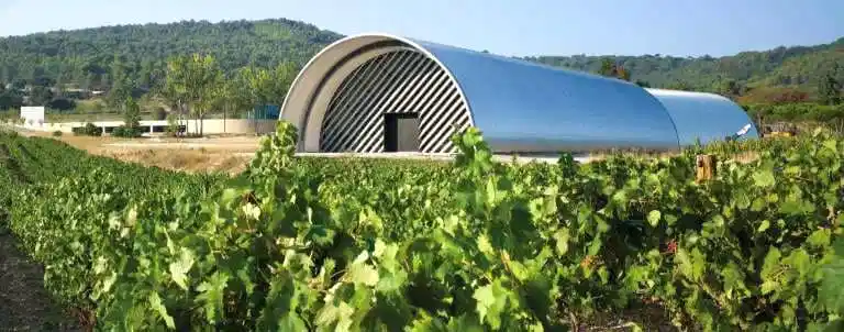 Modern winery in Provence surrounded by vineyards – French wine and culture workshop
