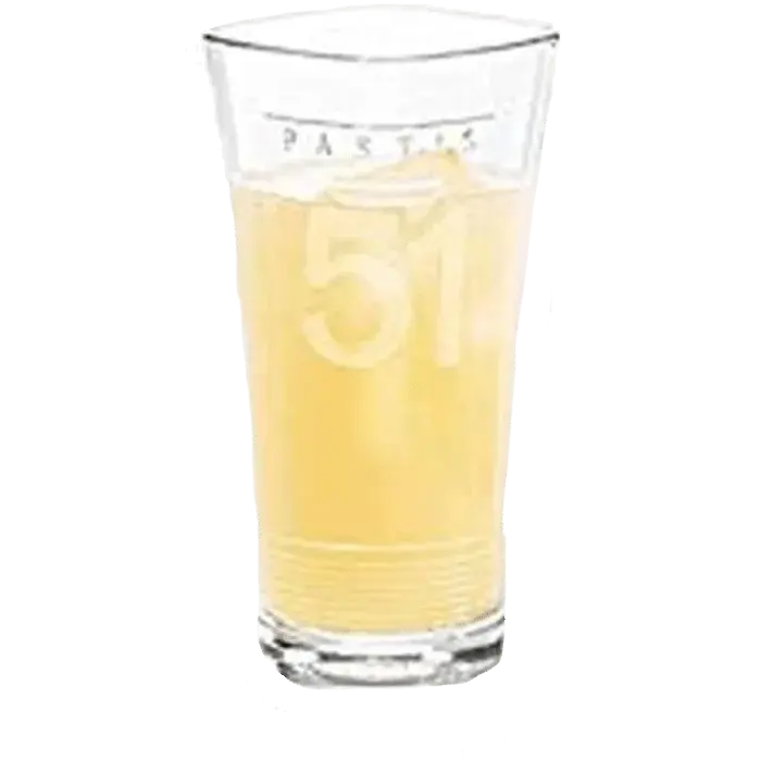Traditional glass of Pastis 51, the iconic aperitif of Marseille