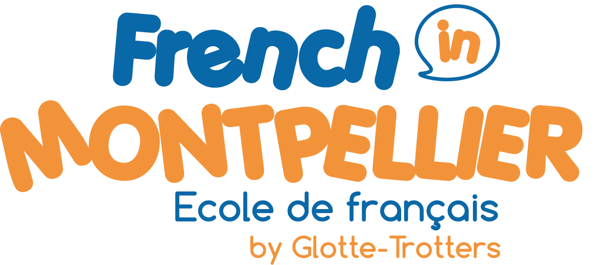 Logo of French in Montpellier, a French language school by Glotte-Trotters