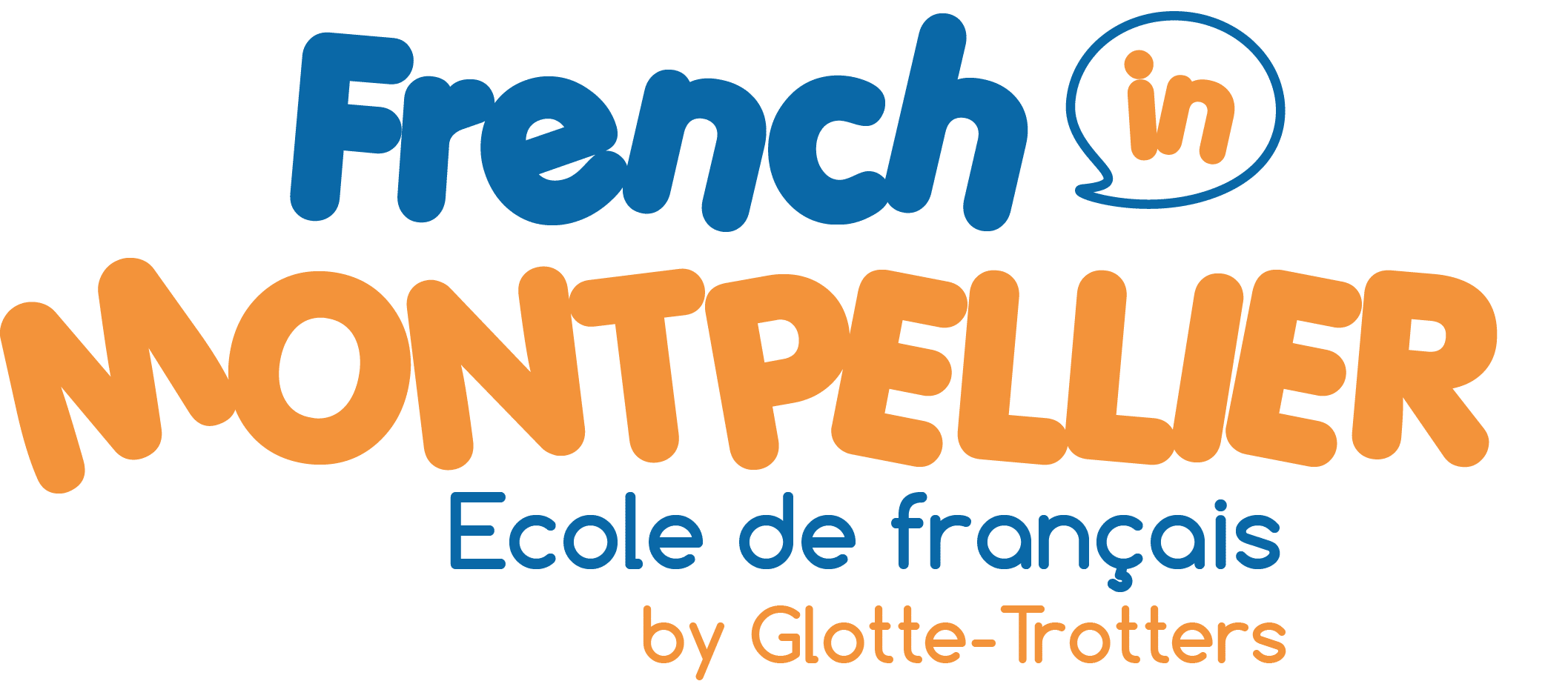 Logo of French in Montpellier, a language school offering French courses and cultural immersion in Montpellier, France.